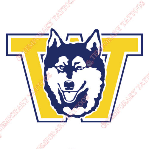 Washington Huskies Customize Temporary Tattoos Stickers NO.6903